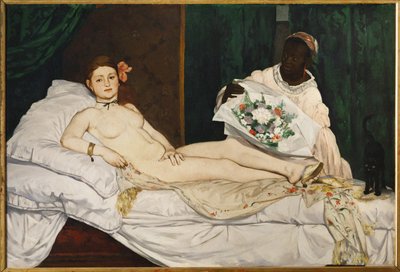 Olympia (öljy kankaalle) tekijältä Edouard Manet
