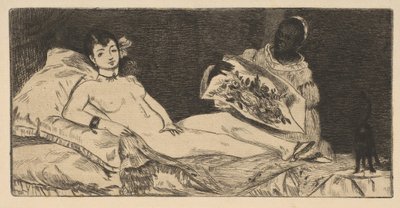 Olympia pieni lautanen, 1867. tekijältä Édouard Manet