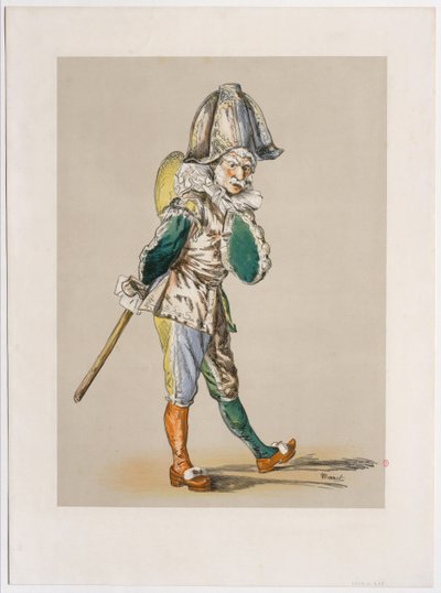 Polichinelle tekijältä Édouard Manet