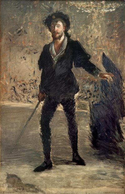 Portrait de Faure dans le role de Hamlet tekijältä Édouard Manet