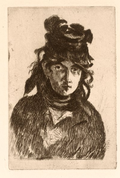 Berthe Morisotin muotokuva tekijältä Édouard Manet