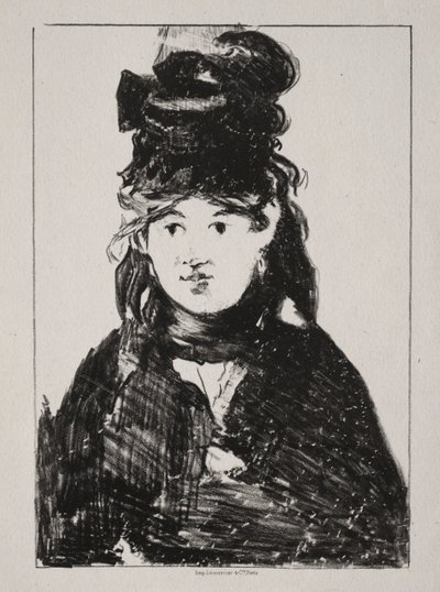 Berthe Morisotin muotokuva tekijältä Édouard Manet