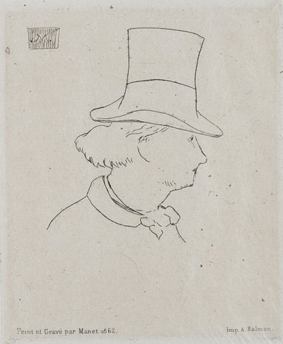 Charles Baudelairen muotokuva 1821-1867. tekijältä Édouard Manet