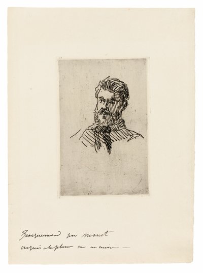 Felix Bracquemondin muotokuva tekijältä Édouard Manet