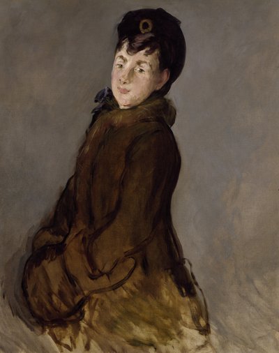 Isabelle Lemonnierin muotokuva muffin kanssa, n. 1879 (öljy kankaalle) tekijältä Édouard Manet