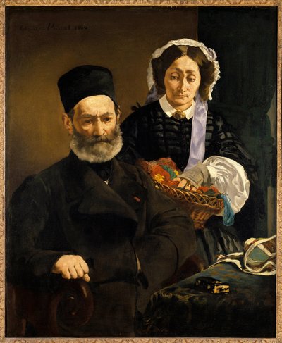 Muotokuvia Monsieur ja Madame Auguste Manetista, taiteilijan vanhemmista Edouard Manet