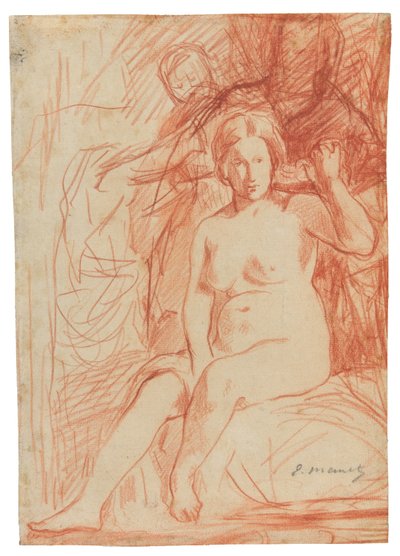 Istuva alaston tekijältä Édouard Manet