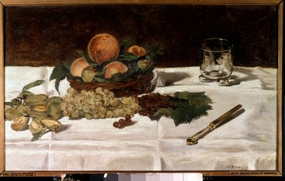 Asetelma, hedelmiä pöydällä Edouard Manet