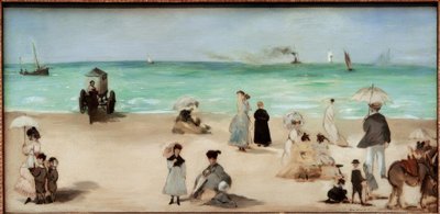 Sur la Plage de Boulognesur-Mer tekijältä Édouard Manet