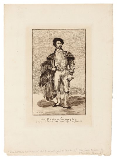 Balettitanssija (Don Mariano Camprubi) tekijältä Édouard Manet