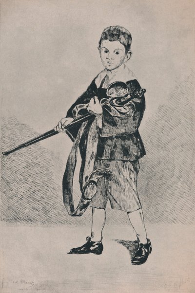 Poika miekalla, 1862, 1946 tekijältä Édouard Manet