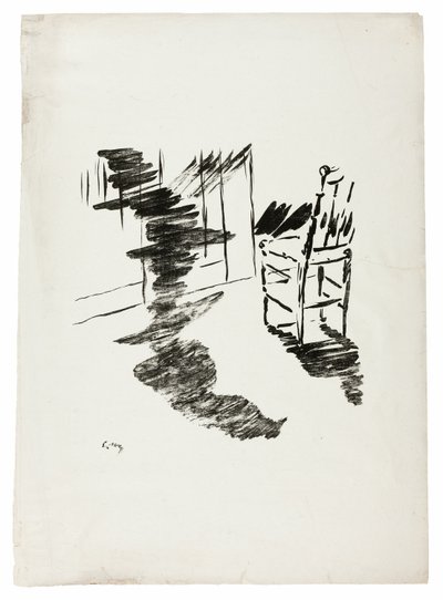 Tuoli ("Se varjo, joka kelluu lattialla..."), Korppi (Le Corbeau) tekijältä Édouard Manet