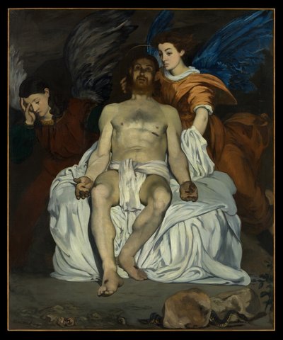 Kuollut Kristus ja enkelit tekijältä Édouard Manet