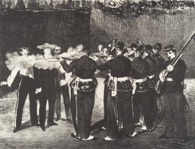 Keisari Maximilianin teloitus Maximilianin teloitus, 1868. tekijältä Édouard Manet