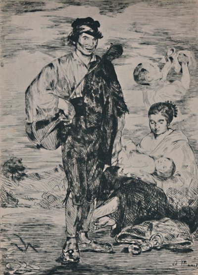 Mustalaiset, 1862, 1946 tekijältä Édouard Manet