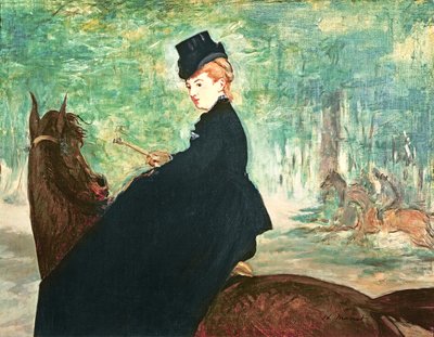 Ratsunainen, 1875 tekijältä Édouard Manet