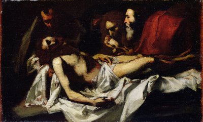 Kristuksen laskeminen hautaan tekijältä Édouard Manet