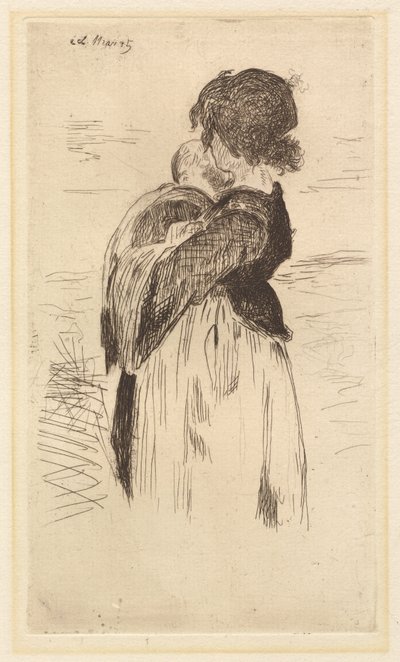 Pieni tyttö Le petite fille, 1862. tekijältä Édouard Manet