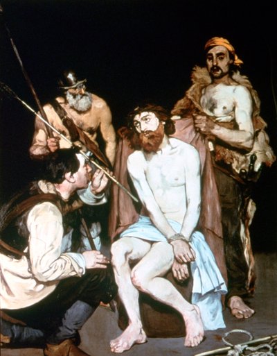 Kristuksen pilkkaaminen, 1885 tekijältä Édouard Manet