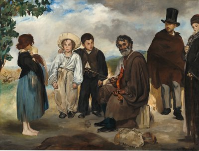 Vanha muusikko tekijältä Édouard Manet
