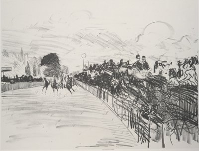 The Races Les Courses, 1865-72, julkaistu 1884. tekijältä Édouard Manet