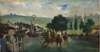 Kilpailut Longchampissa, 1866 tekijältä Édouard Manet