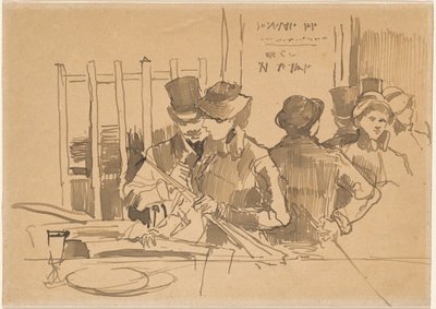 Rautatieravintola, n. 1879. tekijältä Édouard Manet
