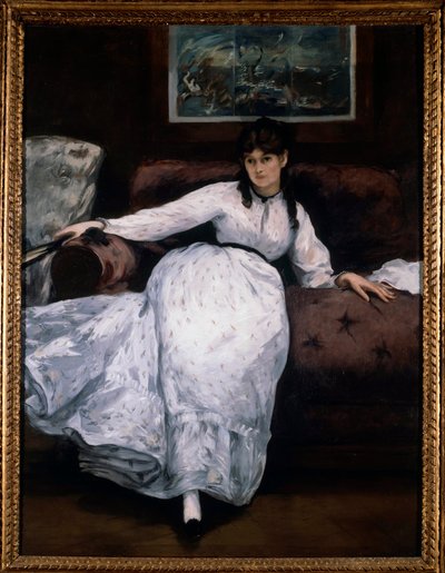 The Rest (Muotokuva naismaalari Berthe Morisotista sohvalla) Edouard Manet