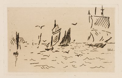 Meri, levy 7, Le Fleuve -teoksesta tekijältä Édouard Manet
