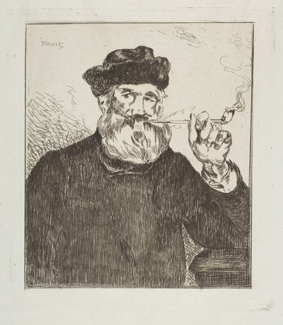 Tupakoitsija tekijältä Édouard Manet