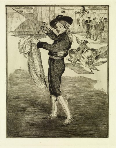 Victorine Meurent Espadan asussa tekijältä Édouard Manet