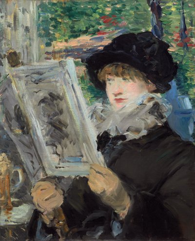 Nainen lukeminen tekijältä Édouard Manet