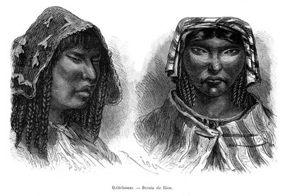 Quichua-intiaanit, Etelä-Amerikka, 1800-luku tekijältä Edouard Riou