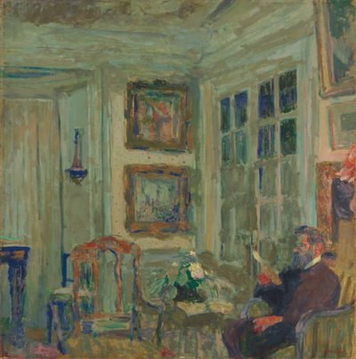 Arthur Fontaine Reading; Arthur Fontaine lukee, 1904 tekijältä Edouard Vuillard