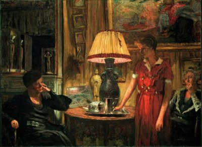 Der Besuch tekijältä Edouard Vuillard