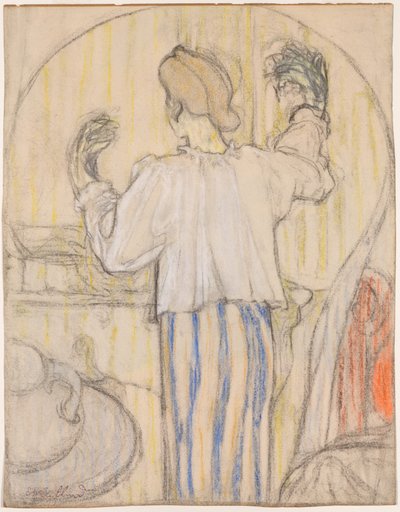 Peilin edessä (edessä) tekijältä Edouard Vuillard