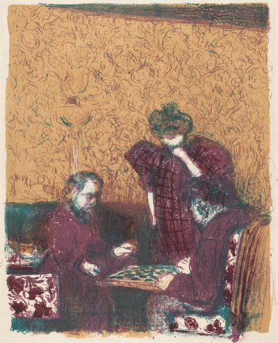 Das Damespiel tekijältä Edouard Vuillard