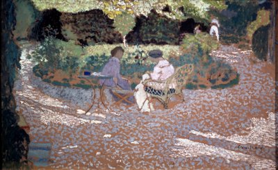 Puutarhassa, 1895-1898. tekijältä Edouard Vuillard