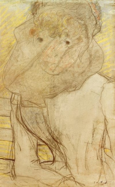 Jeune femme à la violette tekijältä Edouard Vuillard
