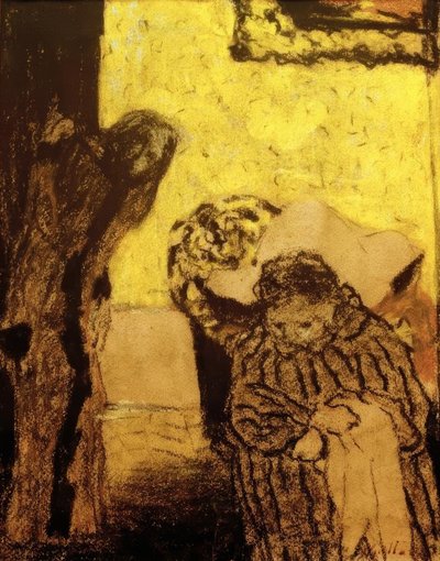 La sieste ou la convalescence tekijältä Edouard Vuillard
