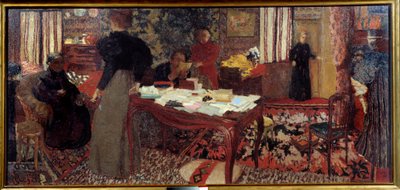 Suuri sisustus kuudella hahmolla tekijältä Edouard Vuillard