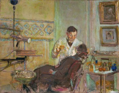 Le docteur Georges Viau dans son cabinet dentaire tekijältä Edouard Vuillard
