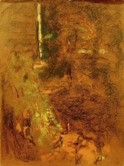Le square Vintimille dans le brouillard matinal tekijältä Edouard Vuillard