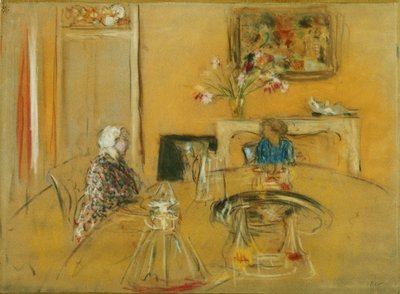 Lounas Clayesin linnassa; Lounas Chateau des Clayesissa, n. 1935 tekijältä Edouard Vuillard