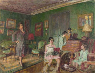Madame André Wormser ja hänen lapsensa, 1927 tekijältä Edouard Vuillard