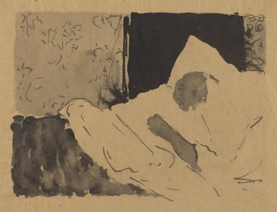 Madame V. Sleeping, n. 1892. tekijältä Edouard Vuillard
