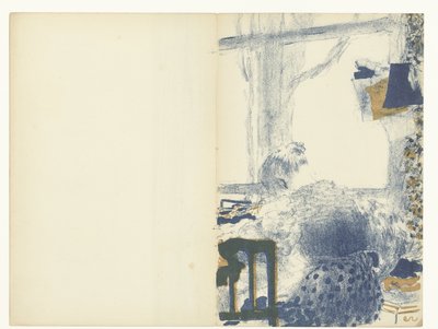 Ompelija istuu sisätiloissa ikkunan vieressä La Couturière tekijältä Edouard Vuillard