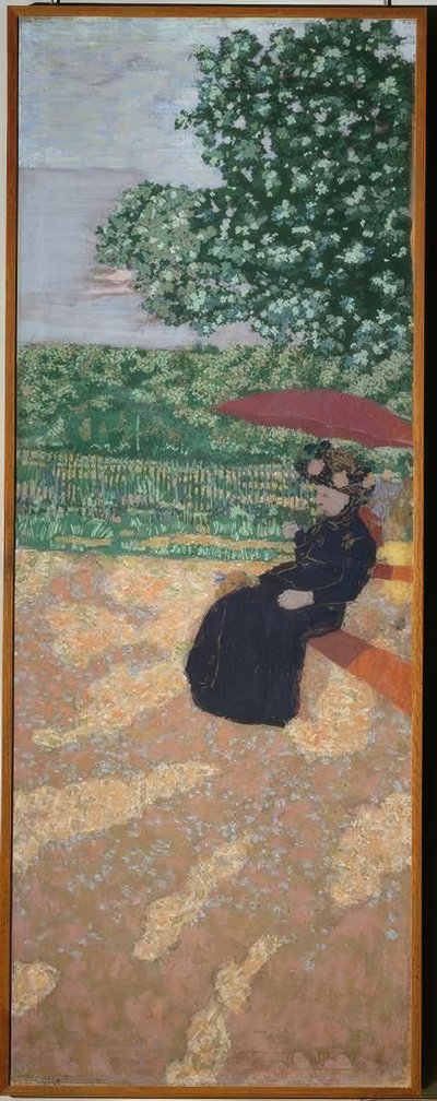 Puisto Pariisissa: Frau in Schwarz tekijältä Edouard Vuillard