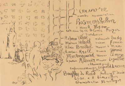 Rosmersholm, 1893. tekijältä Edouard Vuillard