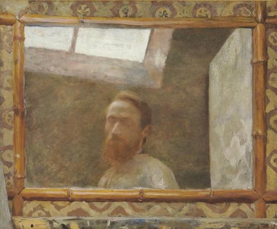 Omakuva bambupeilillä, c. 1890. tekijältä Edouard Vuillard